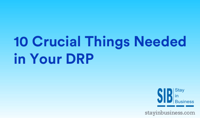 10 Crucial things need in your drp