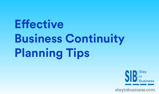 Effective Business Continuity Planning Tips