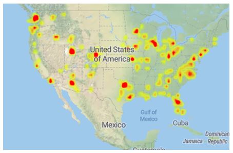 Countrywide Outage Map