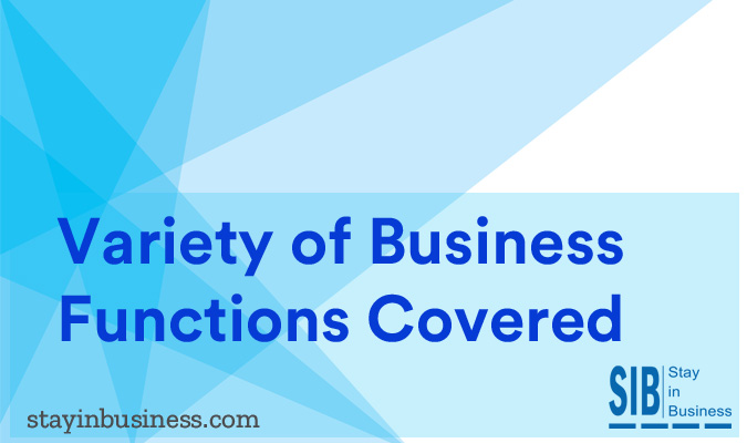 Variety of Business Functions Covered
