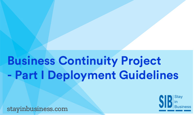 Business Continuity Project Part 1 Deployment Guidelines
